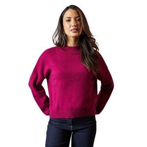 Principles Womens/Ladies High-Neck Sweater / Berry